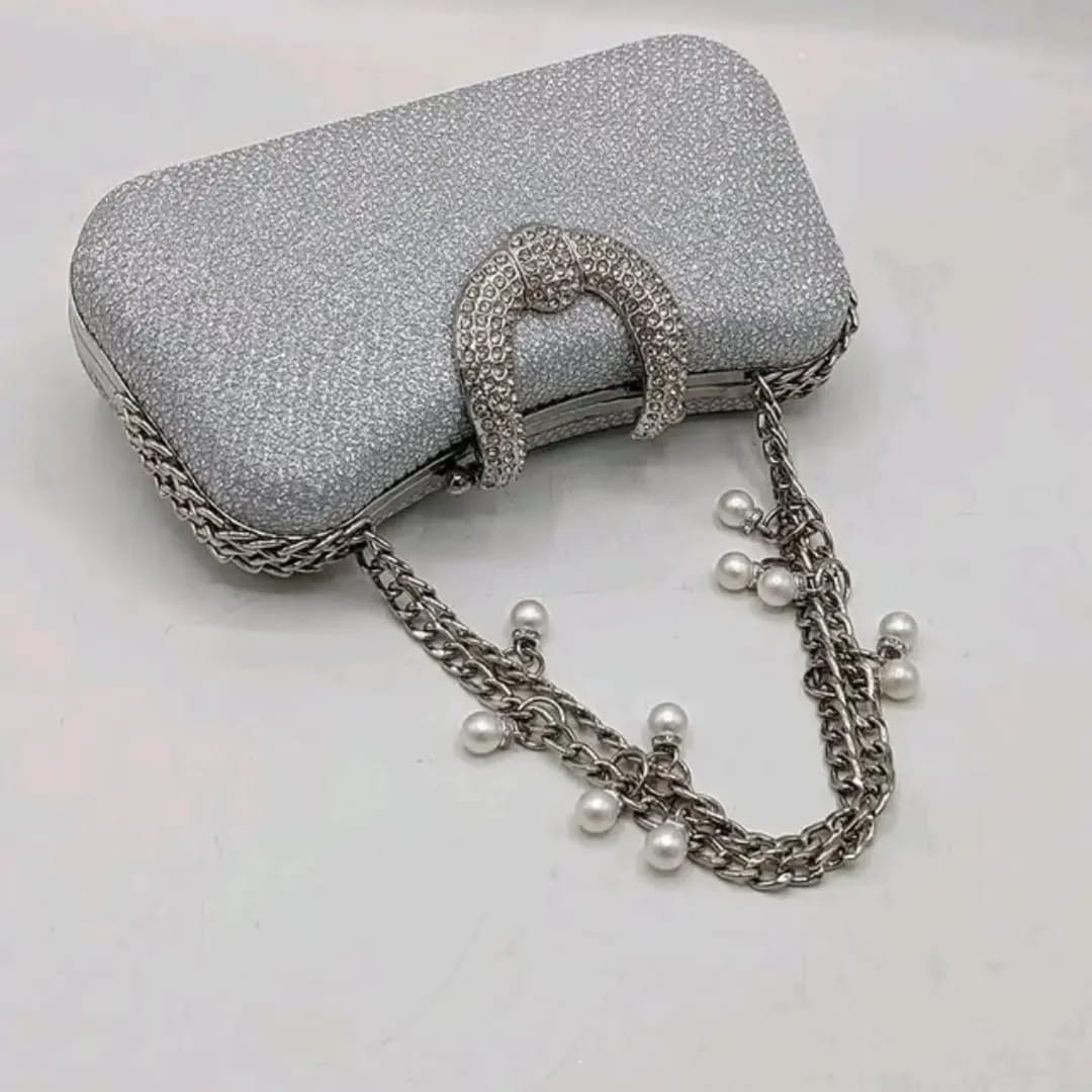 Pearl Charm Clutch