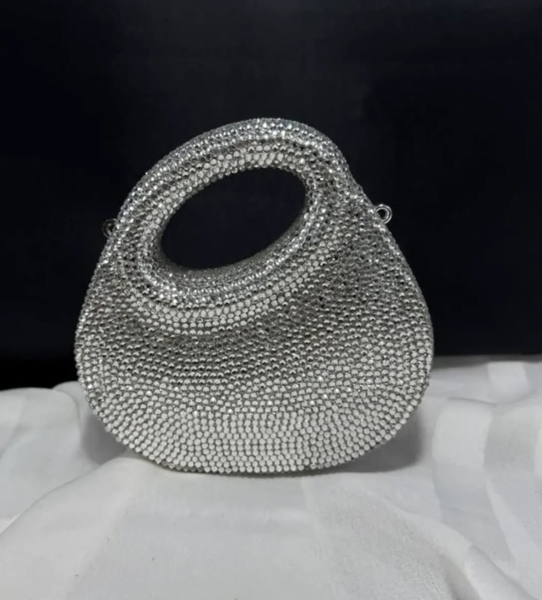 Golden Halo Crystal Clutch