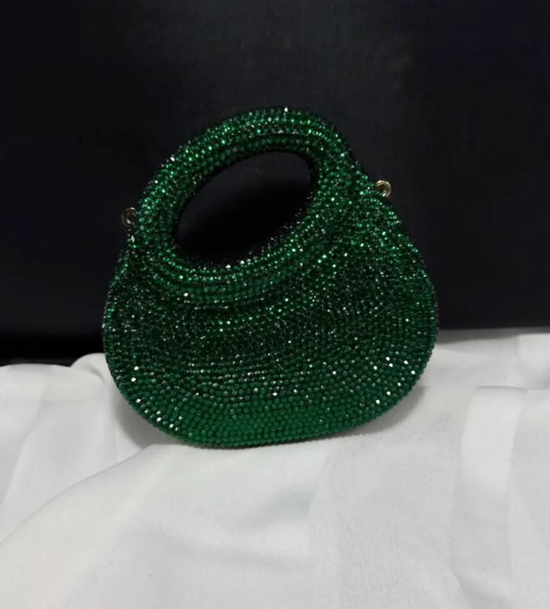 Golden Halo Crystal Clutch