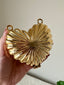 Metallic Heart Clutch -  with Chain