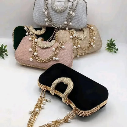 Pearl Charm Clutch