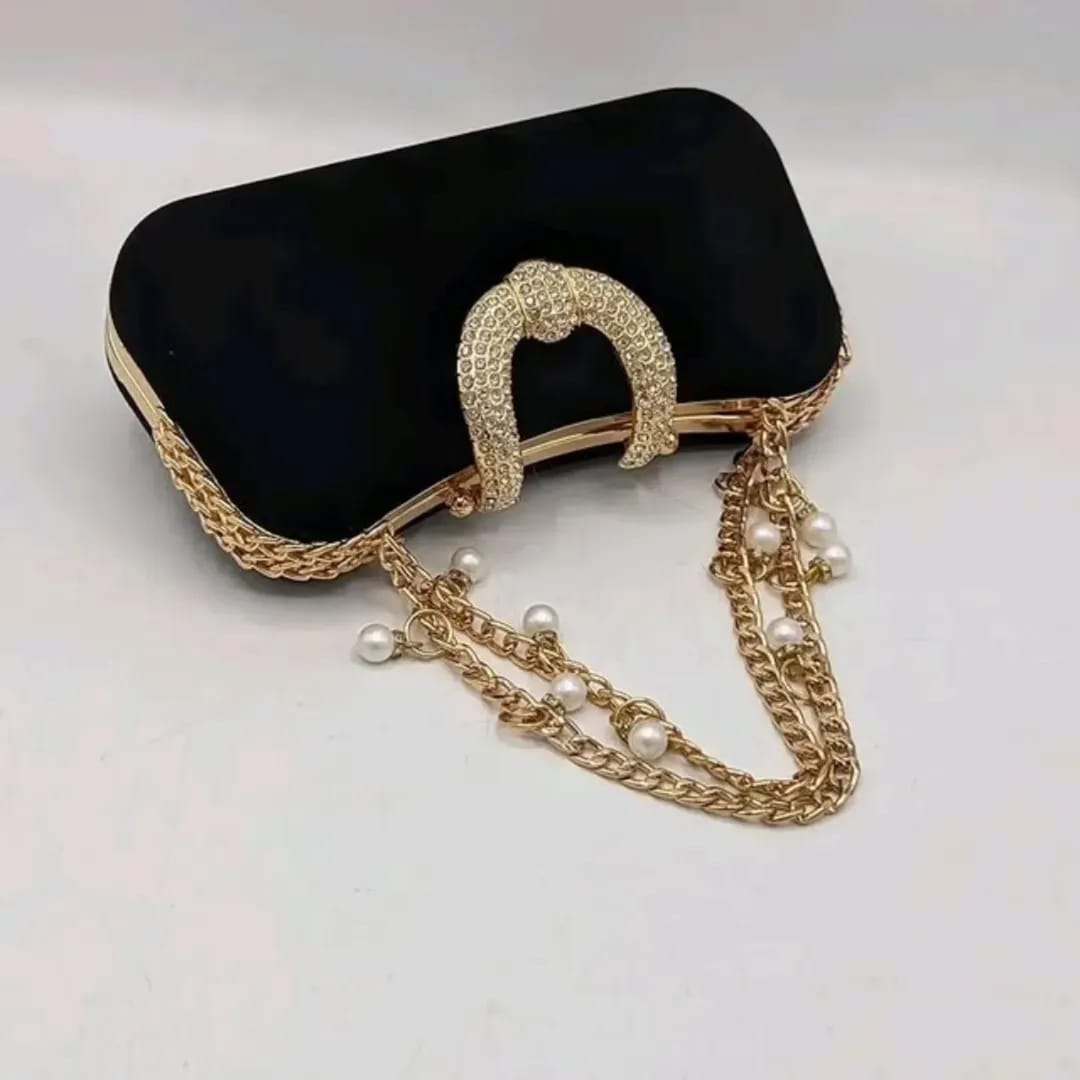 Pearl Charm Clutch