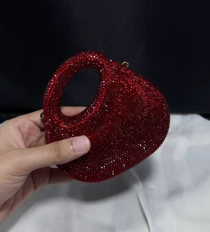 Golden Halo Crystal Clutch