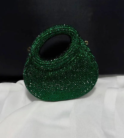 Golden Halo Crystal Clutch